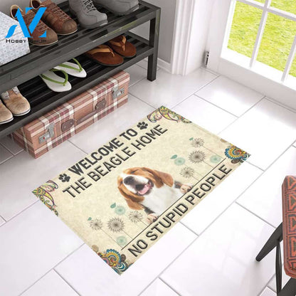 Welcome To The Beagle Home Doormat Indoor And Outdoor Mat Entrance Rug Sweet Home Decor Housewarming Gift Gift For Friend Family Stem Feminist