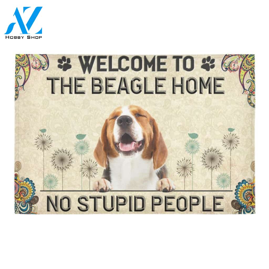 Welcome To The Beagle Home Doormat Indoor And Outdoor Mat Entrance Rug Sweet Home Decor Housewarming Gift Gift For Friend Family Stem Feminist