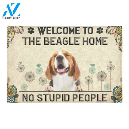 Welcome To The Beagle Home Doormat Indoor And Outdoor Mat Entrance Rug Sweet Home Decor Housewarming Gift Gift For Friend Family Stem Feminist
