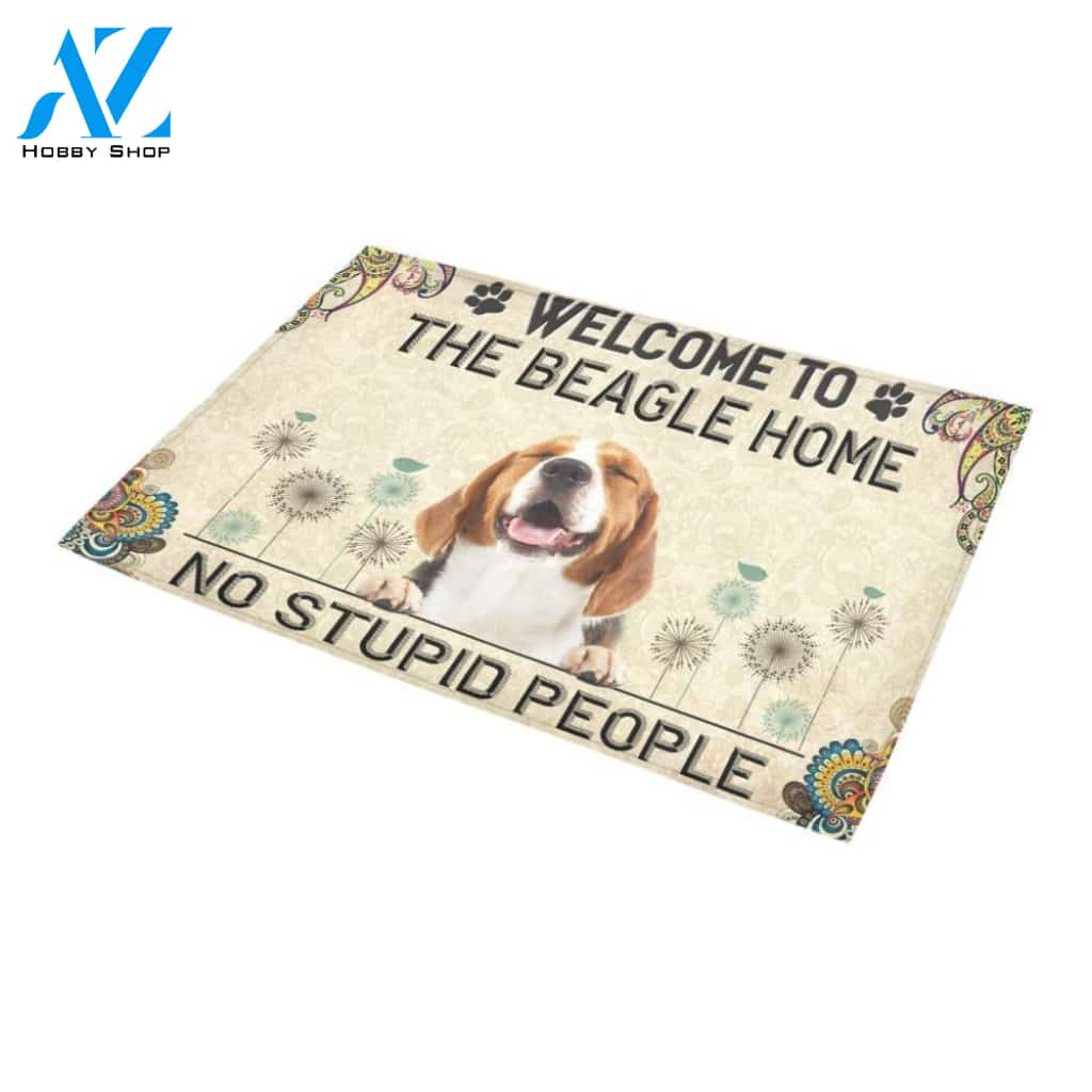 Welcome To The Beagle Home Doormat Indoor And Outdoor Mat Entrance Rug Sweet Home Decor Housewarming Gift Gift For Friend Family Stem Feminist
