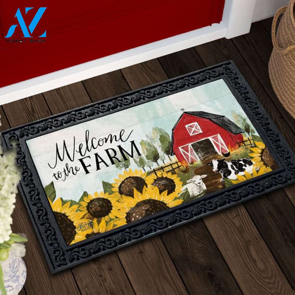 Welcome to the Farm Doormat - 18" x 30"