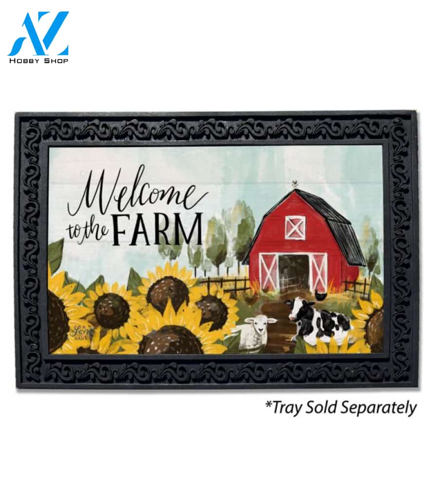 Welcome to the Farm Doormat - 18" x 30"
