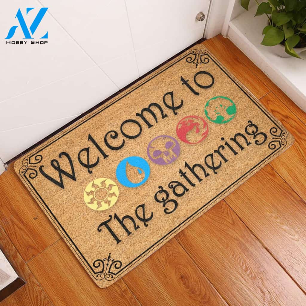 Welcome To The Gathering Indoor And Outdoor Doormat Welcome Mat Housewarming Gift Home Decor Funny Doormat Gift Idea