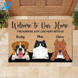 Welcome To The Pet Home - Funny Personalized Pet Doormat (Cat & Dog) 