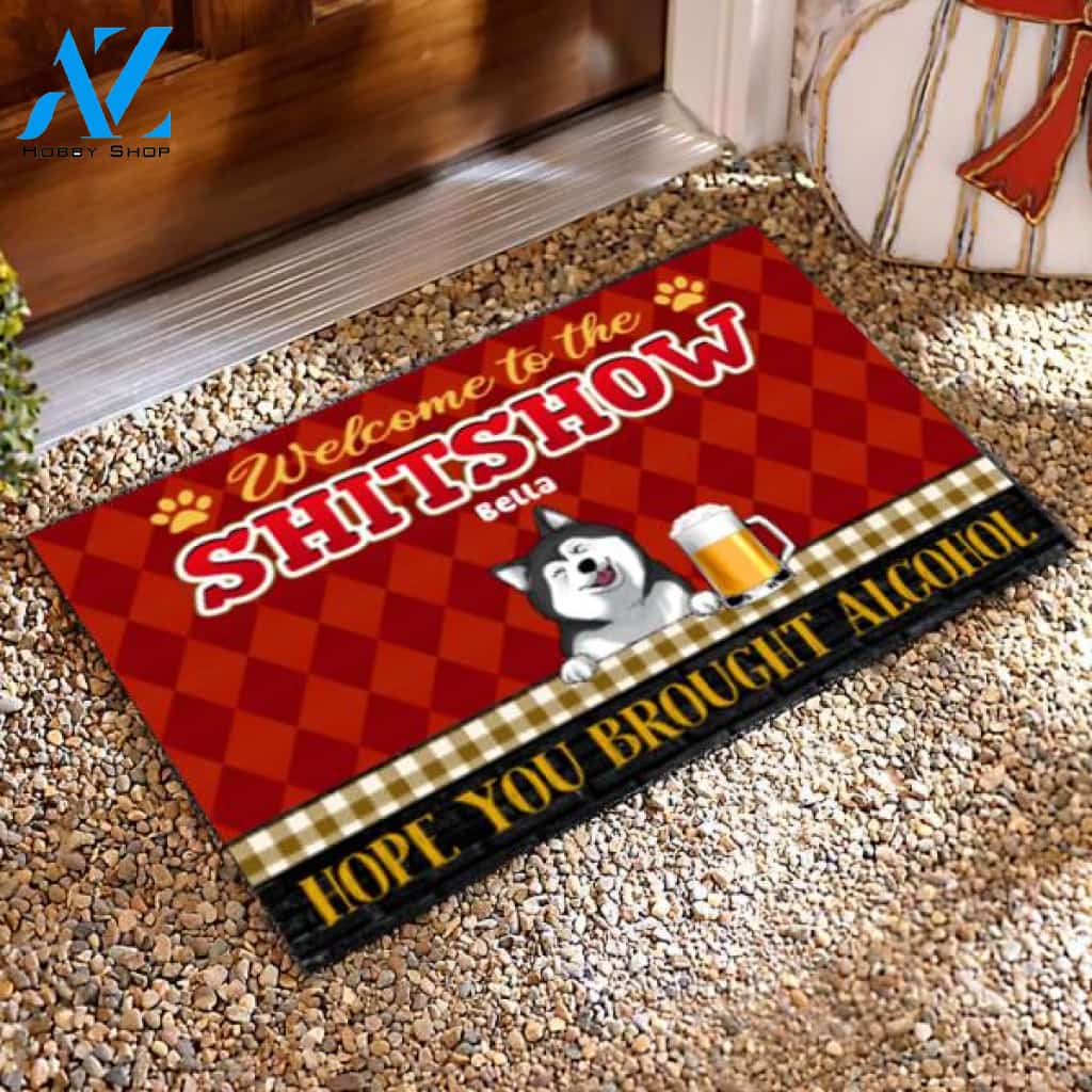 Welcome To The Shitshow, Gift Idea For Dog Lovers - Personalized Doormat