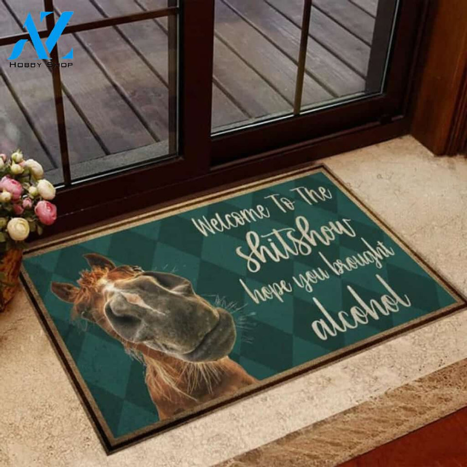 Welcome to the show Horse Doormat | Welcome Mat | House Warming Gift