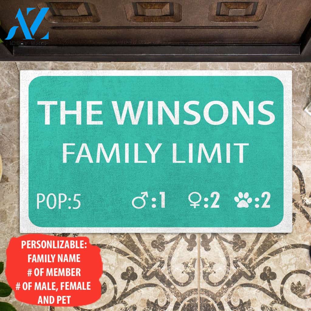 Welcome To Us, Family Limit House Warming Gift, Gift For Family Personalized Doormat AP