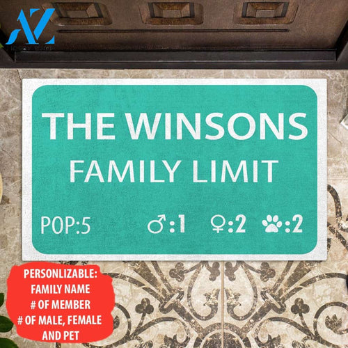 Welcome To Us, Family Limit House Warming Gift, Gift For Family Personalized Doormat AP
