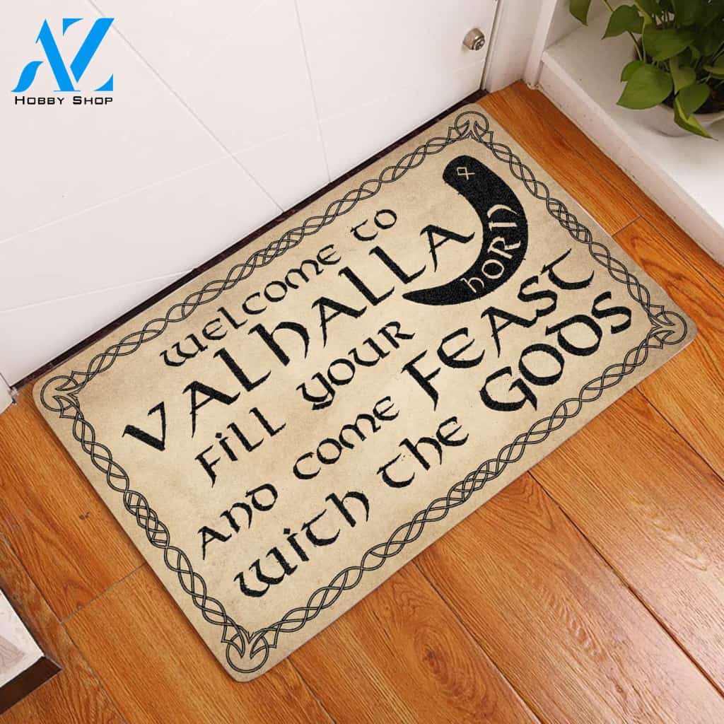 Welcome To Valhalla Doormat | Welcome Mat | House Warming Gift | Christmas Gift Decor
