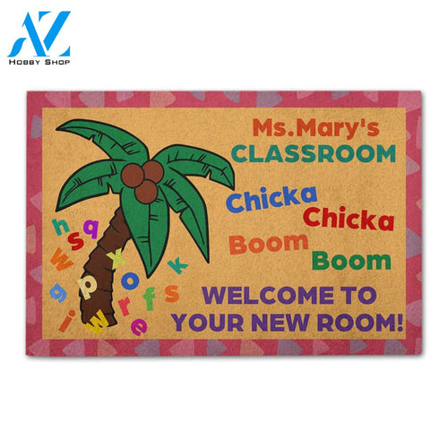 Personalized Back To School Ideas Teacher Welcome To Your New Room - Custom Classroom Doormat