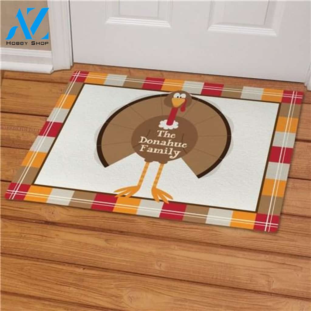 Welcome Turkey Personalized Doormat