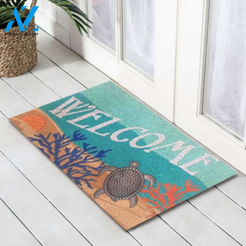Welcome Turtle Easy Clean Welcome DoorMat | Felt And Rubber | DO2412