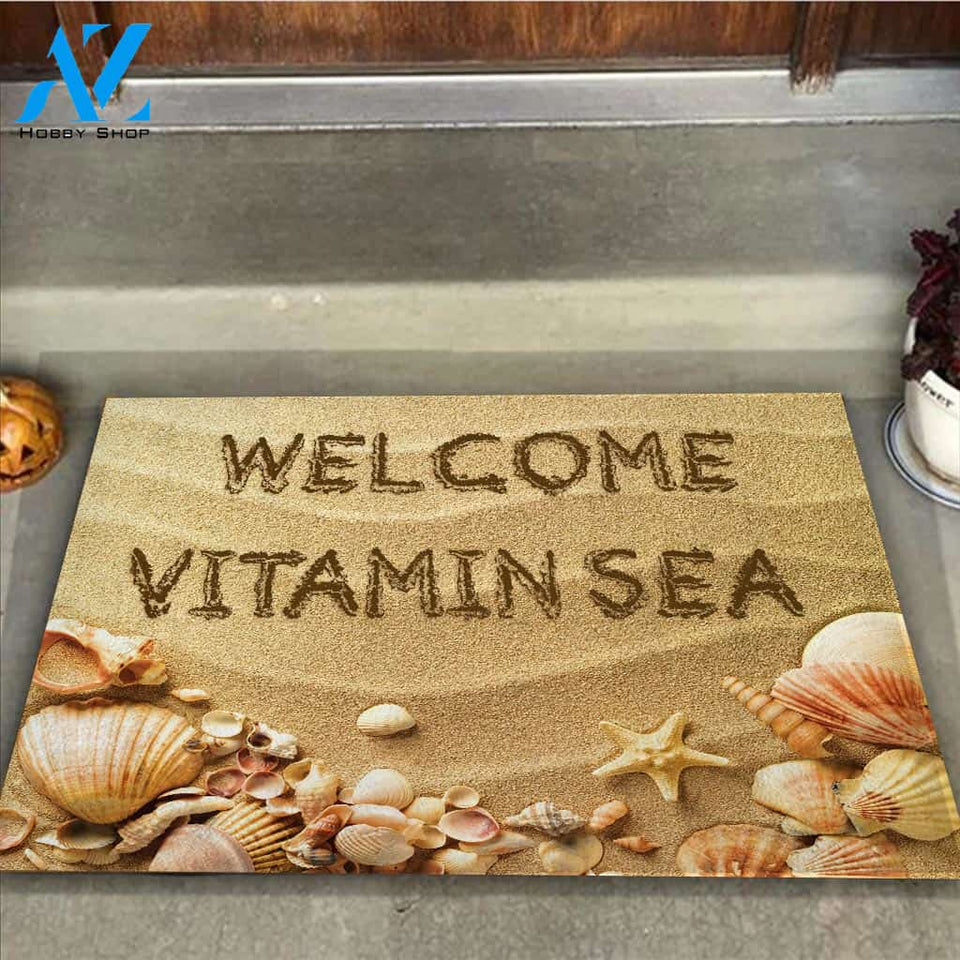 Welcome Vitamin Sea 3D Printed Doormat