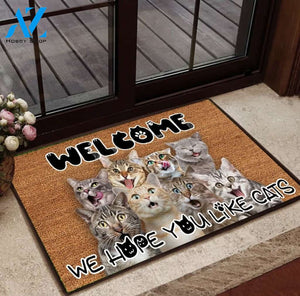 Welcome We Hope You Like Cats Doormat | Welcome Mat | House Warming Gift