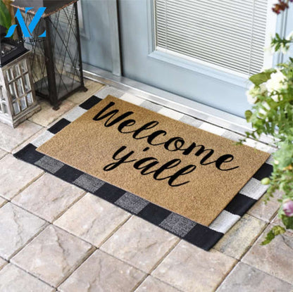 Welcome, Y'all Coir Doormat