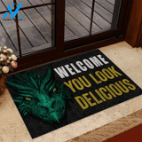 Welcome You Look Delicious Dragon Doormat | Welcome Mat | House Warming Gift