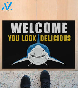 Welcome You Look Delicious Shark Doormat | Welcome Mat | House Warming Gift