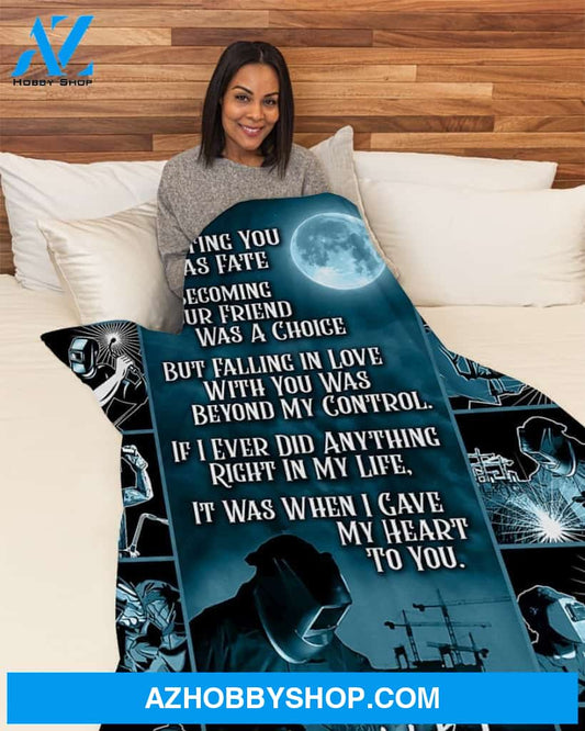 Welder Premium Fleece Blanket
