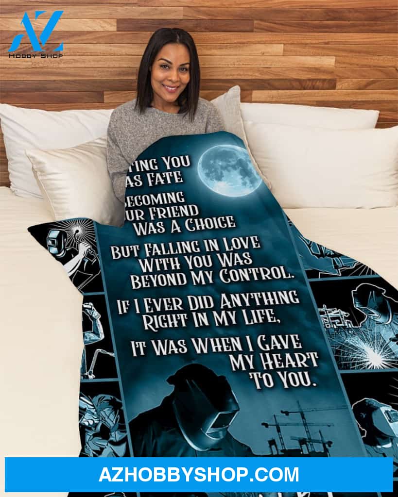 Welder Premium Fleece Blanket