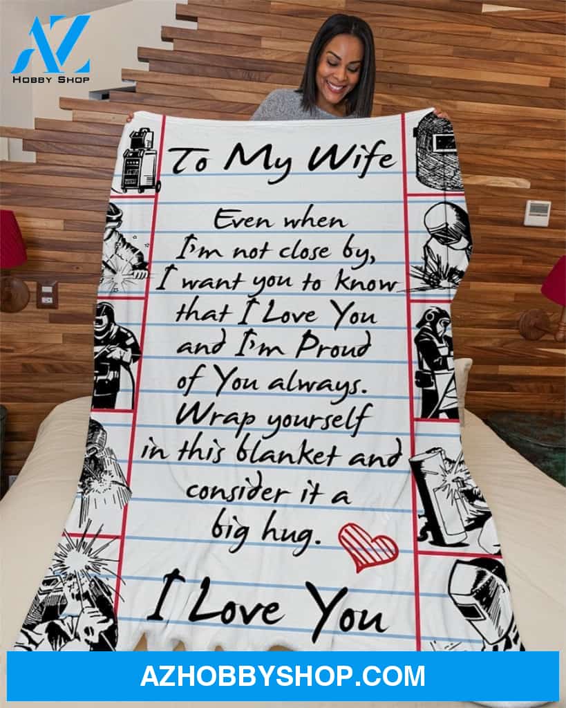 Welder's Wife Premium Fleece Blanket