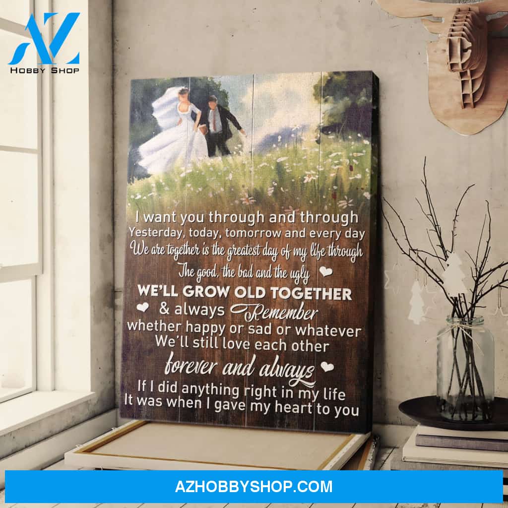 We'll still love each other forever and always Couple Portrait Canvas Prints - Wall Art