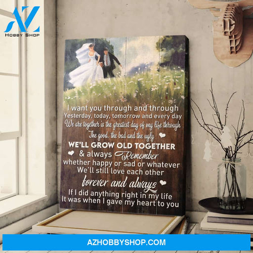 We'll still love each other forever and always Couple Portrait Canvas Prints - Wall Art