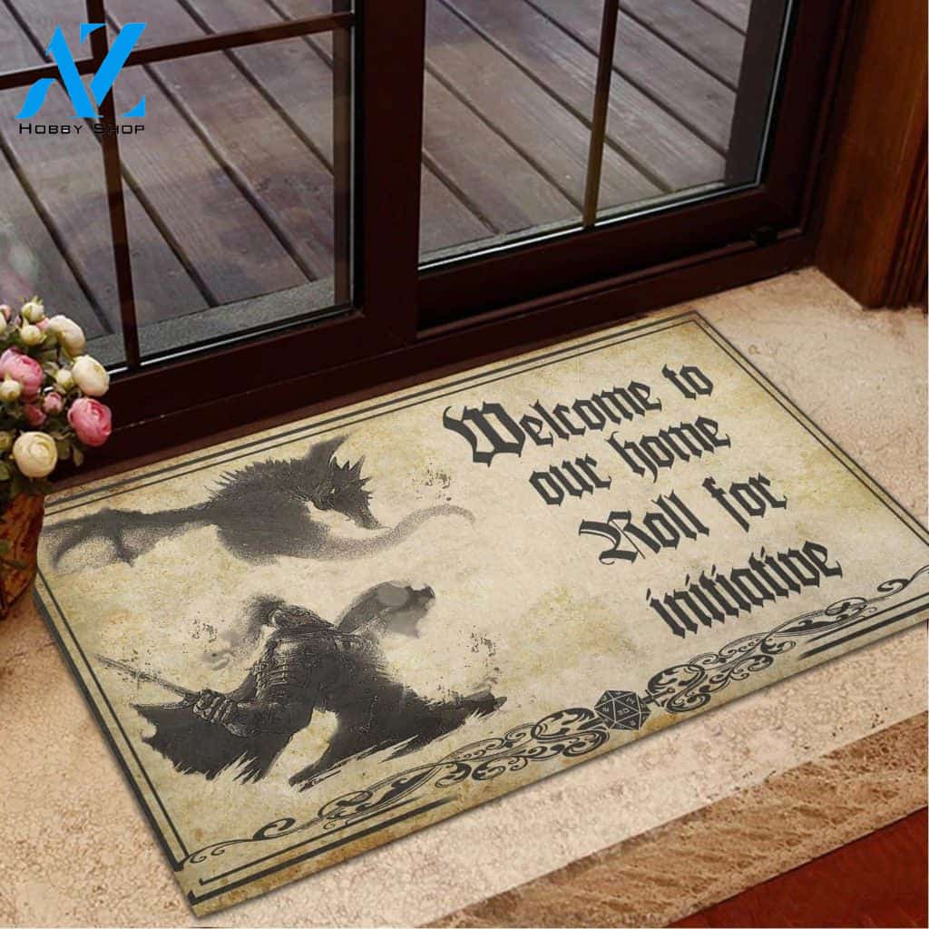 Wellcome to our home Tabletop RPG Doormat | Welcome Mat | House Warming Gift