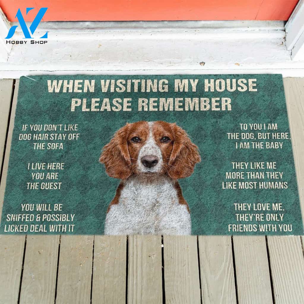 Welsh Springer Spaniel's Rules Doormat