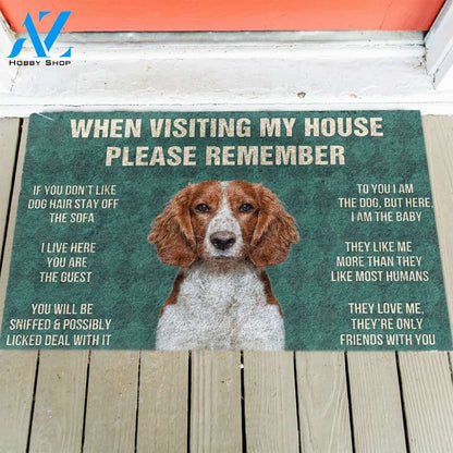 Welsh Springer Spaniel's Rules Doormat