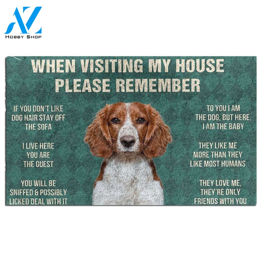Welsh Springer Spaniel's Rules Doormat