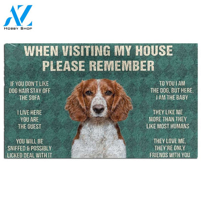 Welsh Springer Spaniel's Rules Doormat