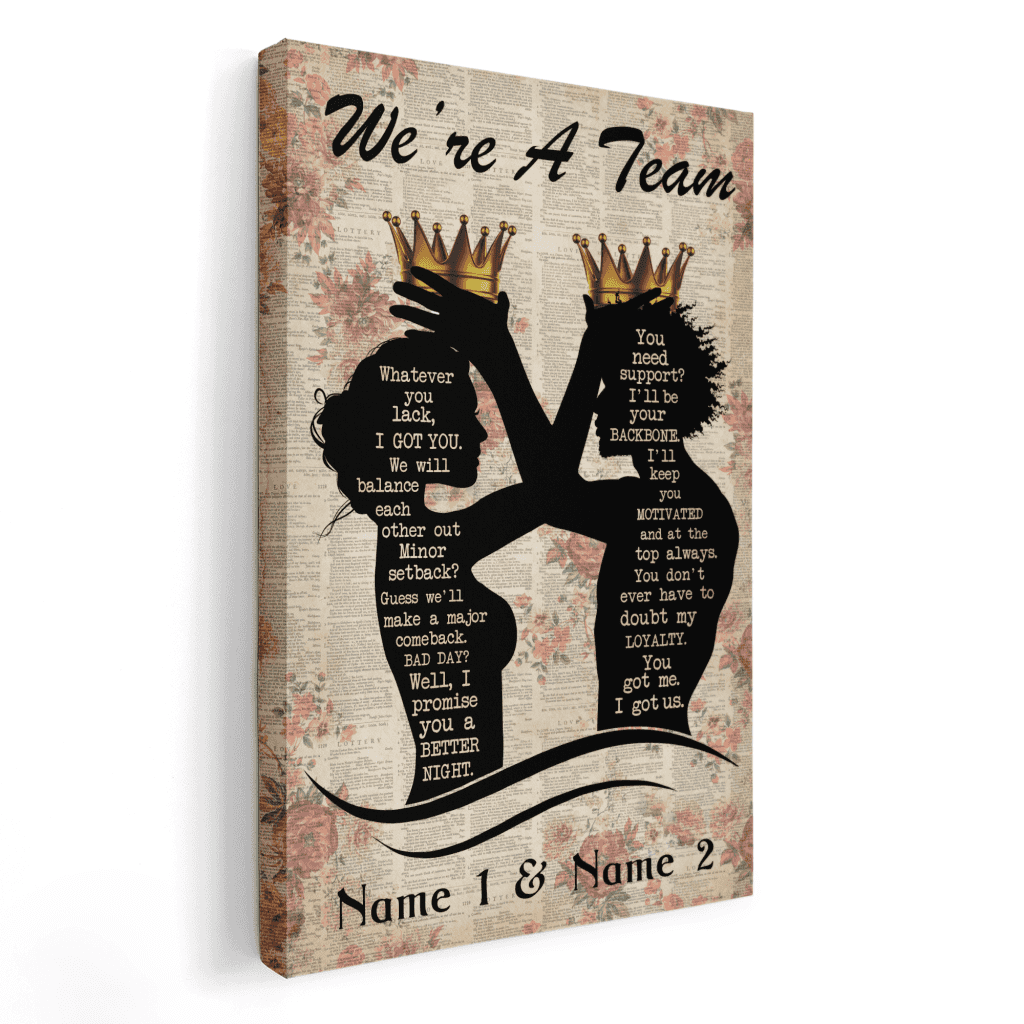 We're A Team Canvas