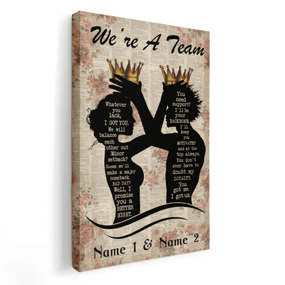 We're A Team Canvas