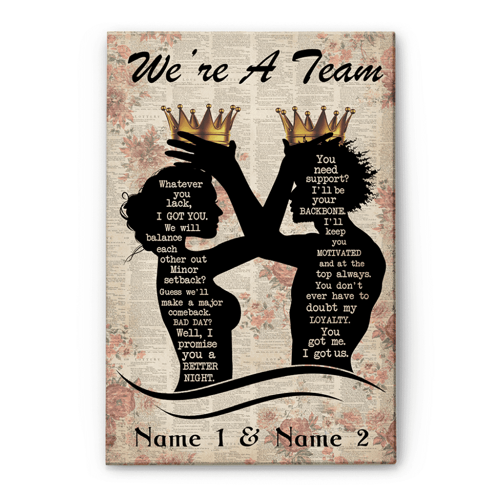We're A Team Canvas