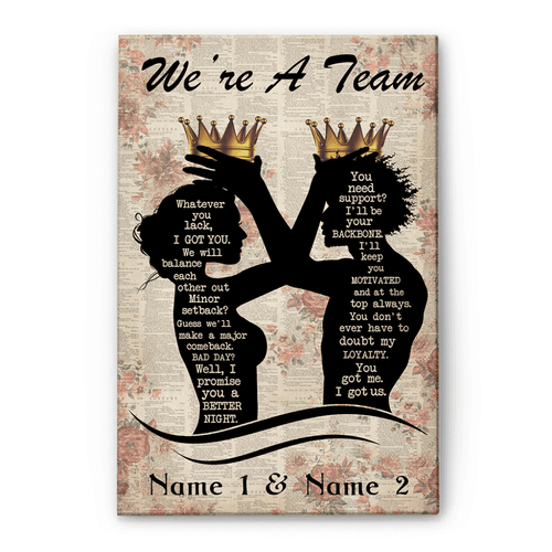 We're A Team Canvas