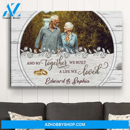 We‘re Together - Personalized Custom Photo Canvas
