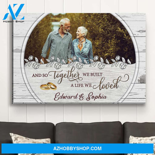 We‘re Together - Personalized Custom Photo Canvas
