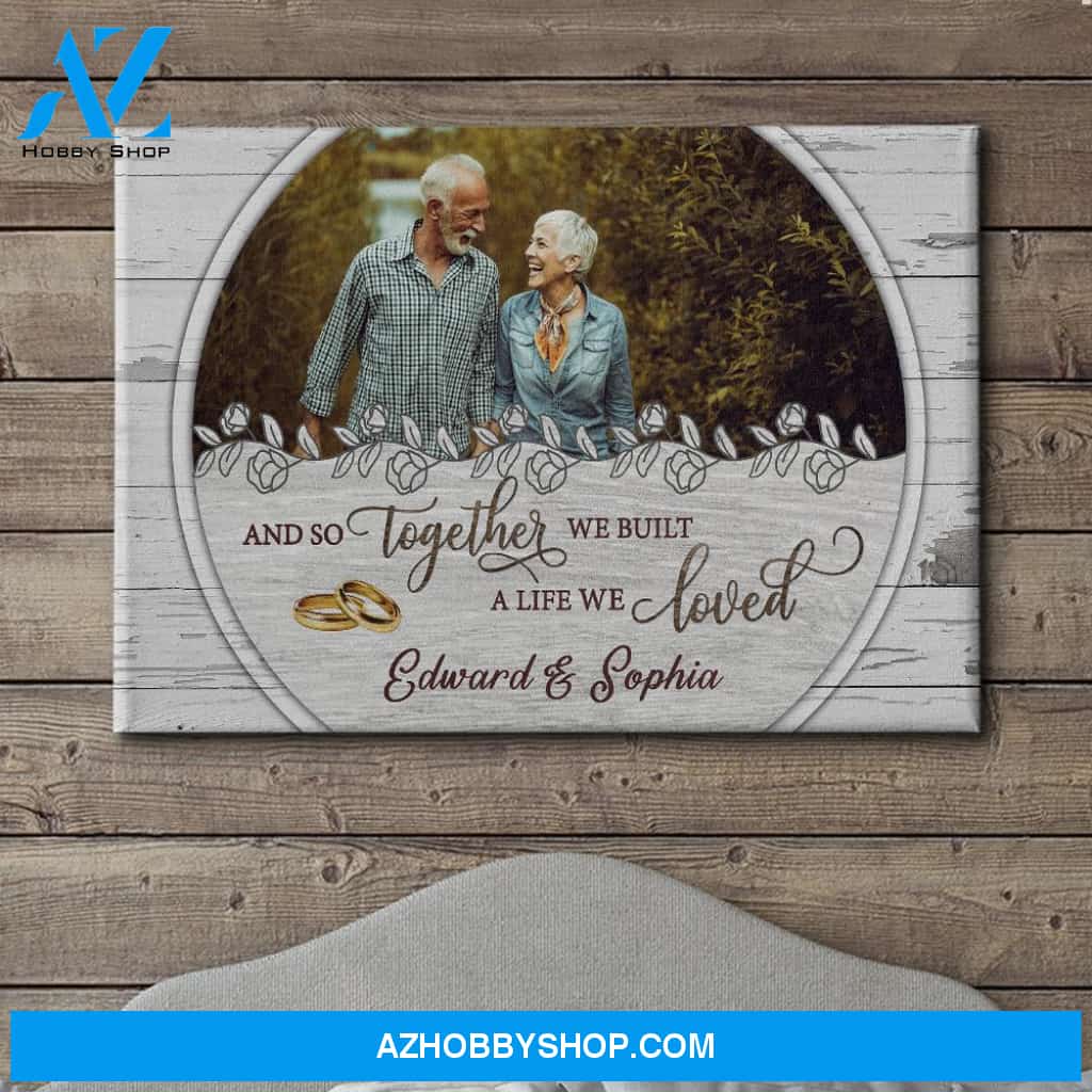 We‘re Together - Personalized Custom Photo Canvas