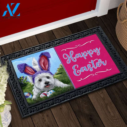 West Highland Easter Bunny Doormat - 18" x 30"
