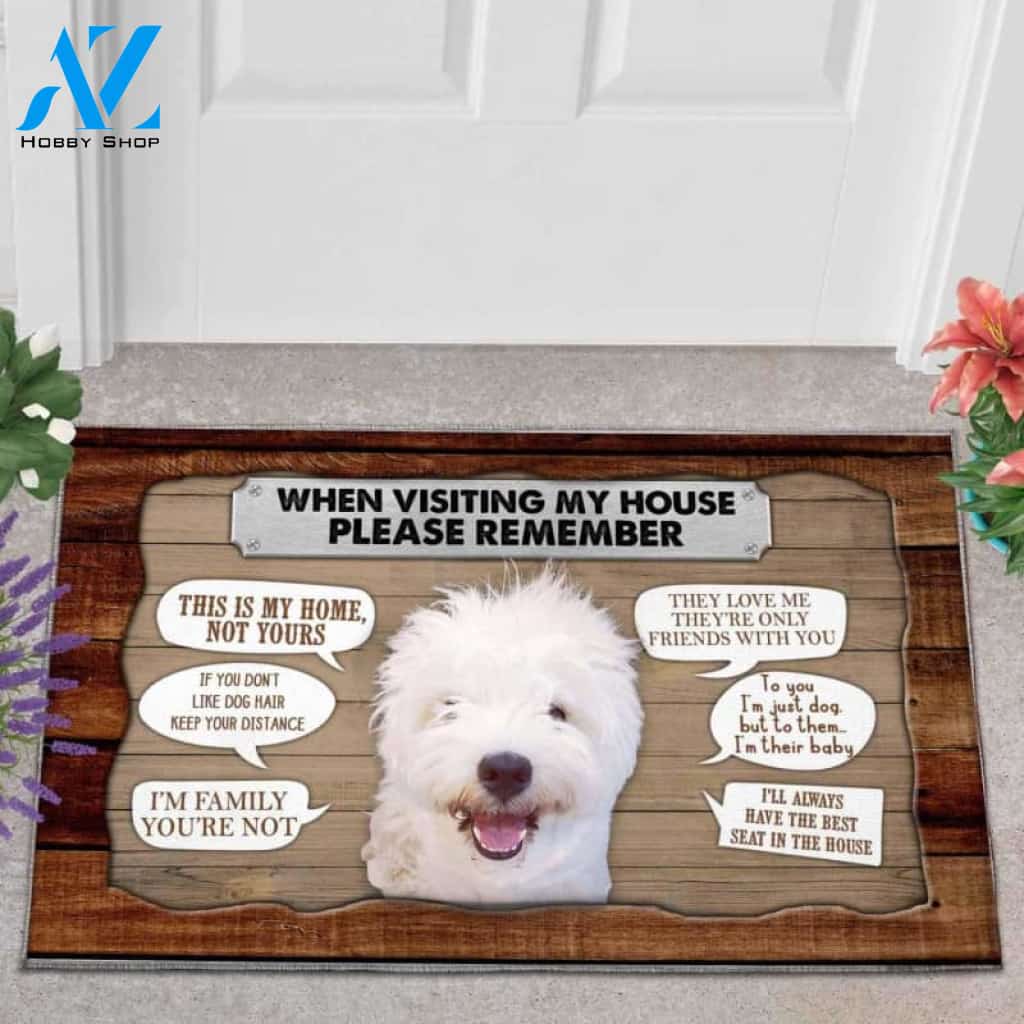 West Highland White Terrier 1 Visiting My House Doormat
