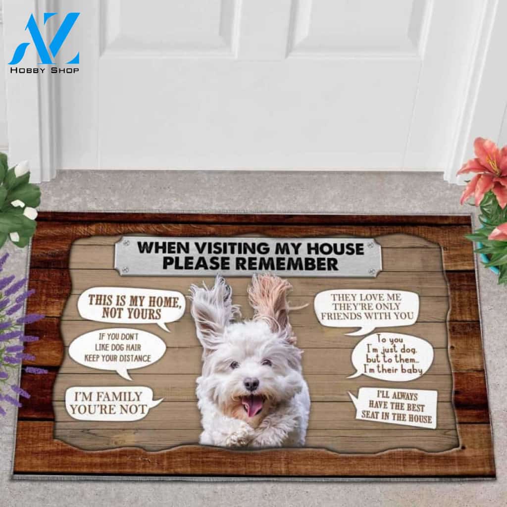 West Highland White Terrier 2 Visiting My House Doormat