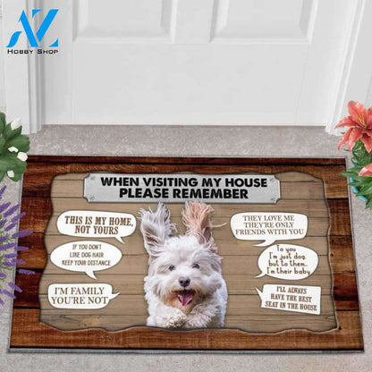 West Highland White Terrier 2 Visiting My House Doormat