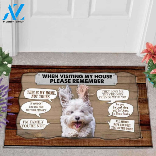 West Highland White Terrier 2 Visiting My House Doormat