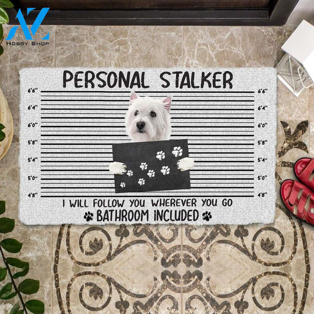West Highland White Terrier Personal Stalker Doormat