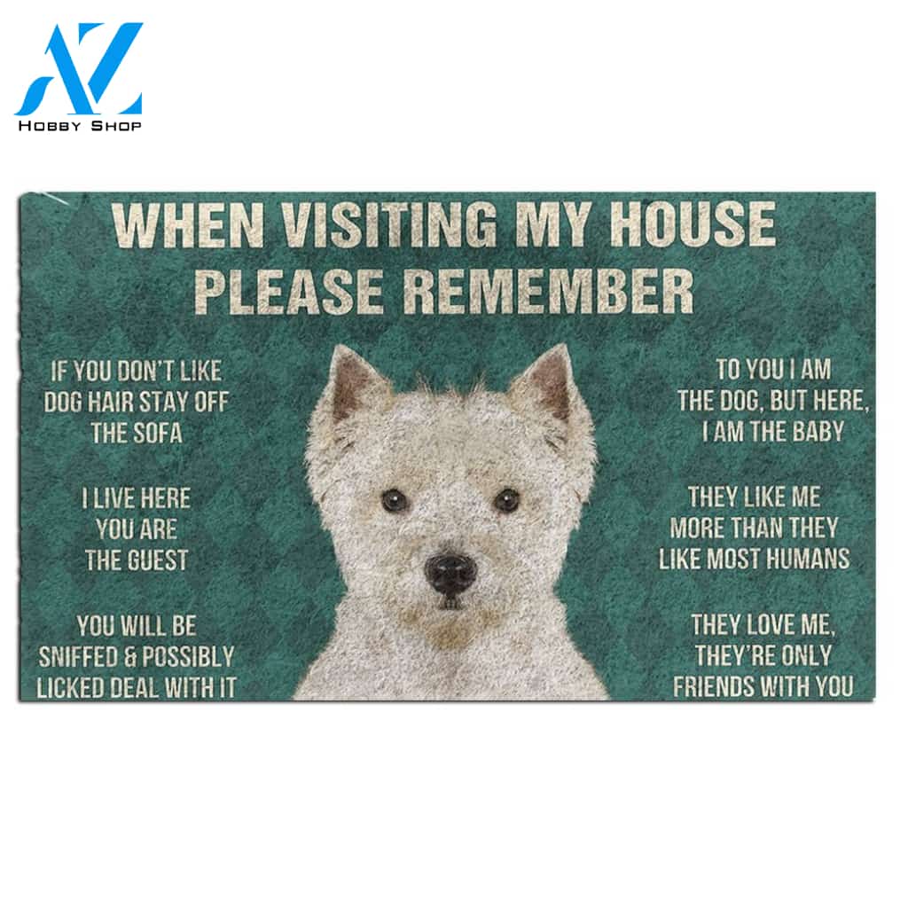 West Highland White Terrier's Rules Doormat