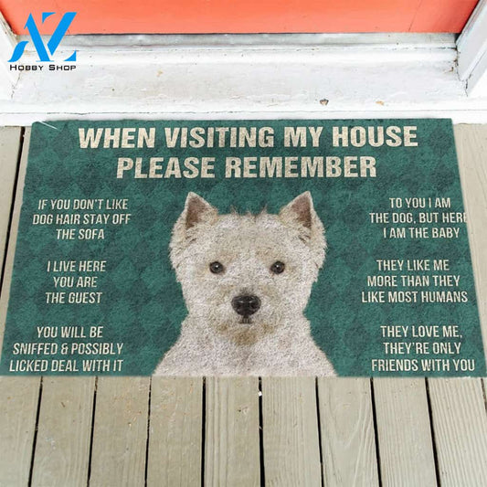 West Highland White Terrier's Rules Doormat