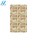 Western Cowboy Design Pattern Rubber Doormat