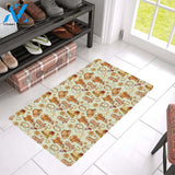 Western Cowboy Design Pattern Rubber Doormat