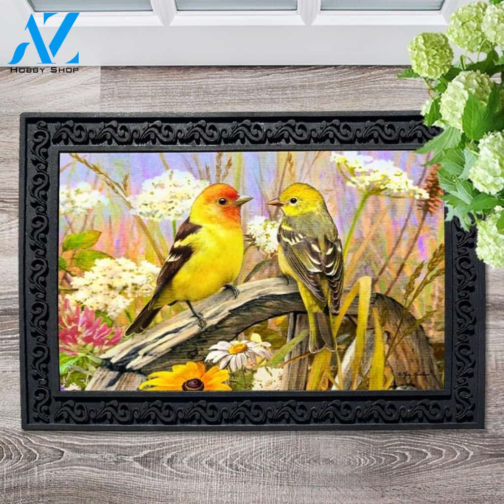 Western Tanagers Doormat - 18" x 30"