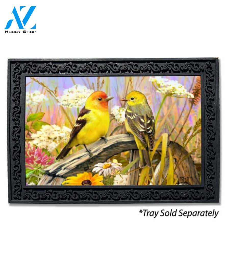 Western Tanagers Doormat - 18" x 30"